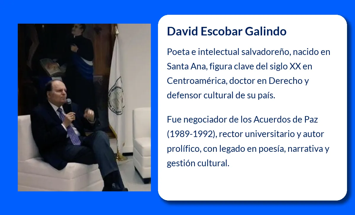 David Escobar Galindo. El intelectual salvadoreño que marcó la literatura centroamericana contemporánea