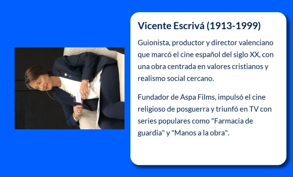 Vicente Escrivá. El prolífico guionista y productor que marcó el cine español del siglo XX