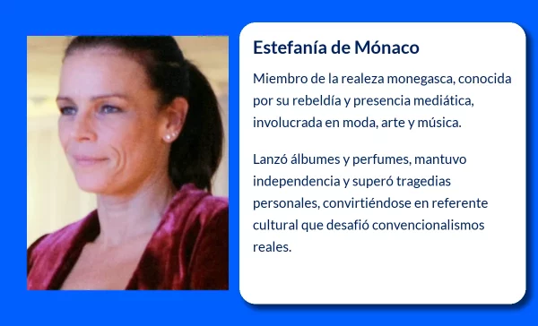 Estefanía de Mónaco (1965-VVVV). La princesa rebelde que deslumbró al mundo con su arte y estilo