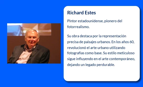 Richard Estes (1936-VVVV). El maestro del fotorrealismo urbano en Estados Unidos
