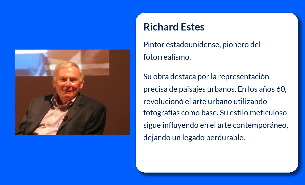 Richard Estes (1936-VVVV). El maestro del fotorrealismo urbano en Estados Unidos