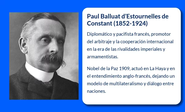 Paul Balluat d’Estournelles de Constant (1852-1924). El pacifista francés que impulsó la diplomacia internacional