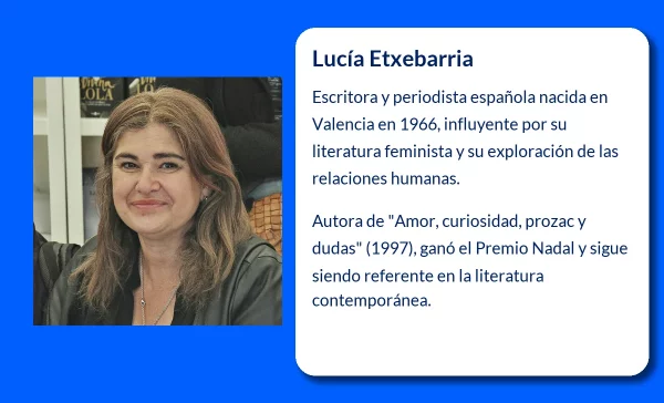 Lucía Etxebarria (1966-VVVV): La escritora que rompió barreras con sus relatos feministas y profundos