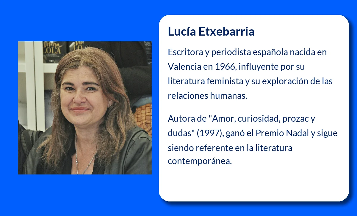 Lucía Etxebarria (1966-VVVV): La escritora que rompió barreras con sus relatos feministas y profundos