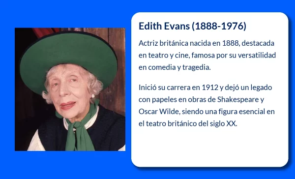 Edith Evans (1888-1976): La actriz británica que dejó huella en el teatro y el cine