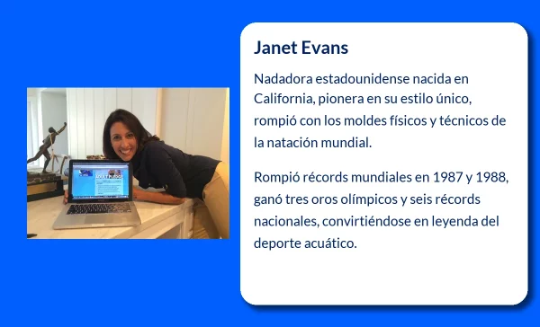 Janet Evans (1971-VVVV): La leyenda estadounidense que dominó la natación mundial