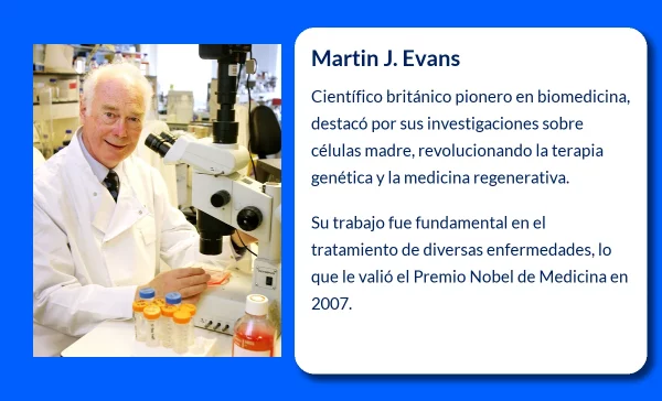 Martin J. Evans (1941-VVVV). El científico que revolucionó la medicina con las células madre