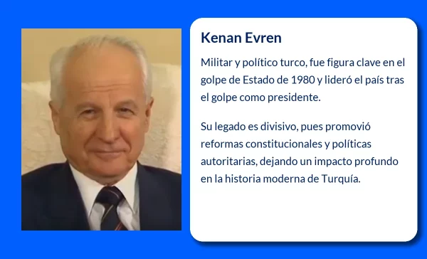 Kenan Evren (1918-VVVV). Un líder militar clave en la historia reciente de Turquía
