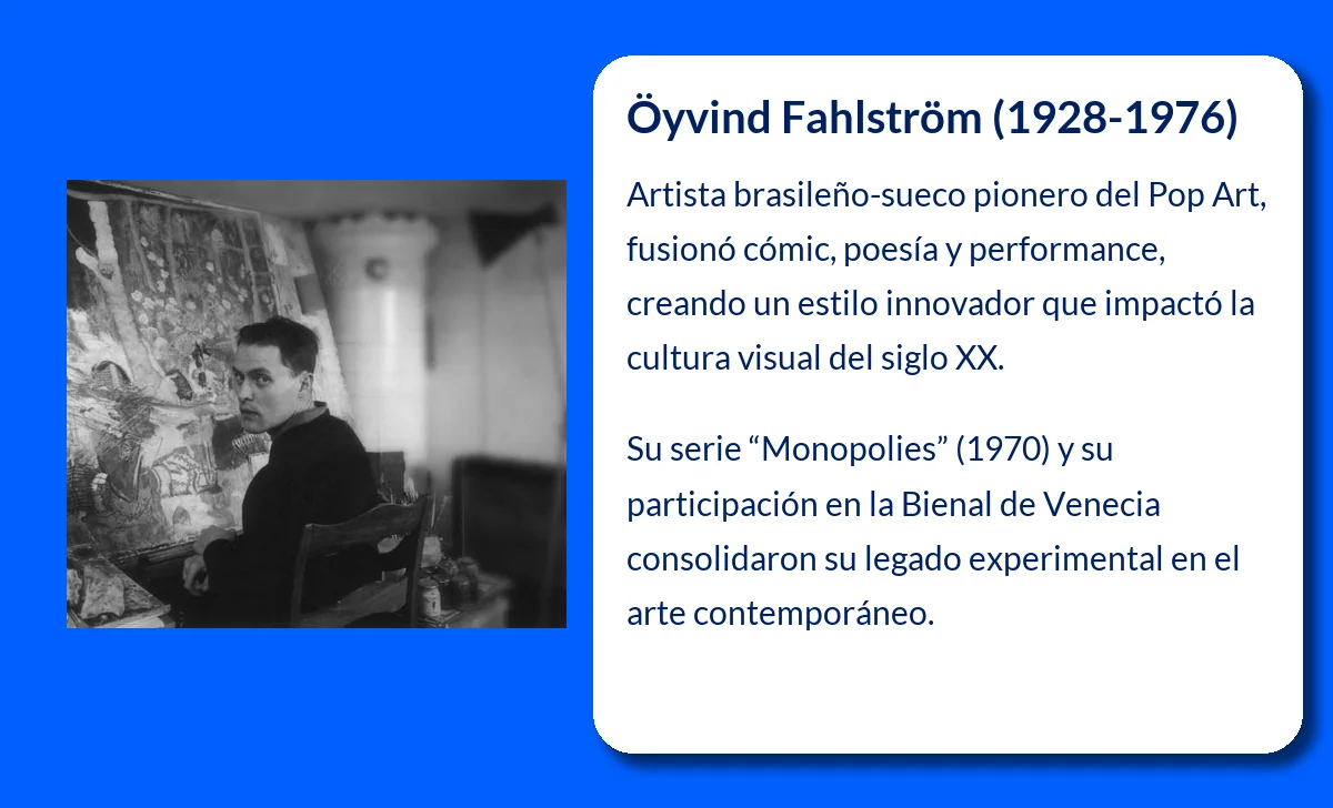 Öyvind Fahlström (1928-1976). El vanguardista del Pop Art con raíces escandinavas
