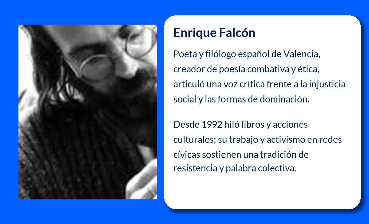Enrique Falcón (1968-VVVV): Poeta y Militante Revolucionario desde la Palabra
