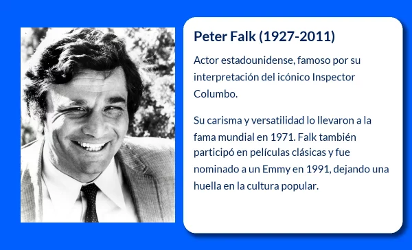 Peter Falk (1927-2011). El eterno Inspector Colombo