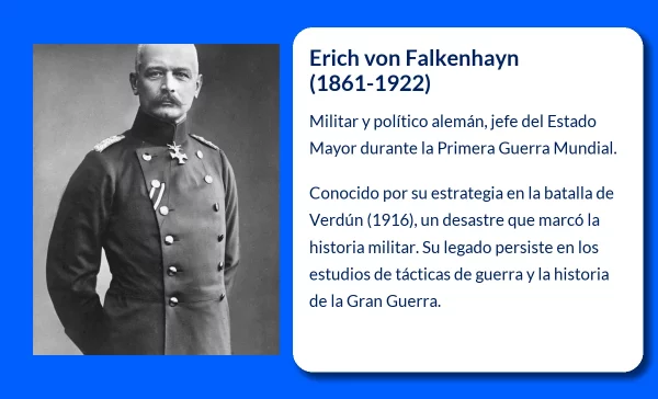 Erich von Falkenhayn (1861-1922): El estratega detrás de la desastrosa derrota de Verdún en la Primera Guerra Mundial