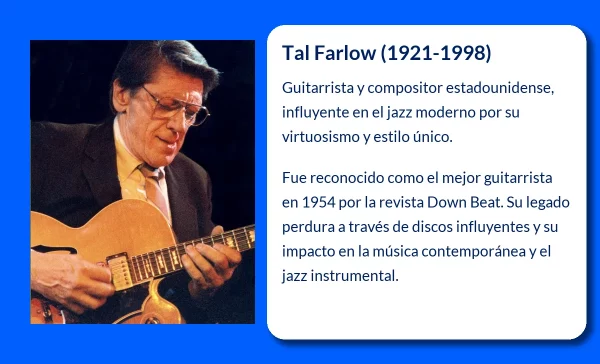 Tal Farlow (1921-1998). El virtuoso guitarrista que marcó una era en el jazz moderno