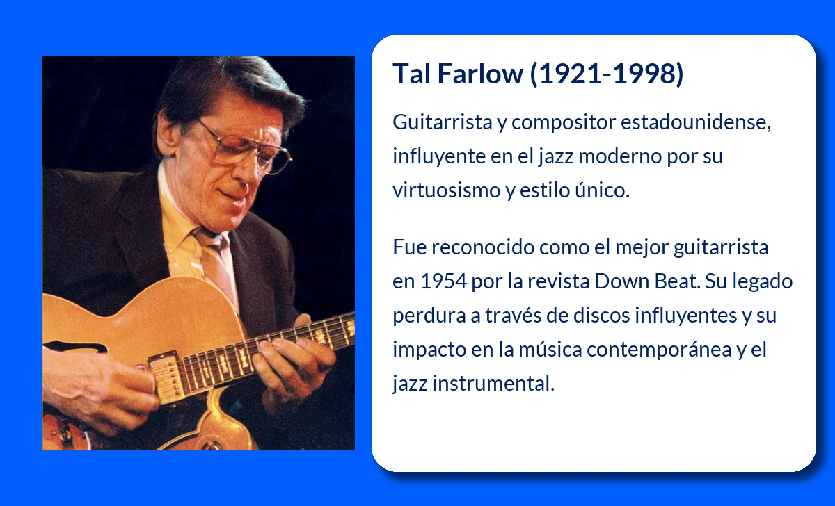 Tal Farlow (1921-1998). El virtuoso guitarrista que marcó una era en el jazz moderno
