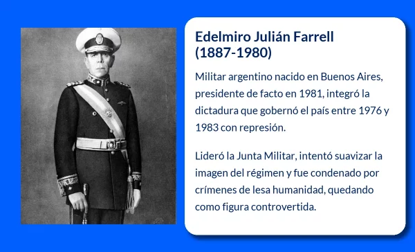 Edelmiro Julián Farrell (1887-1980): Presidente de Argentina en el período 1944-1946