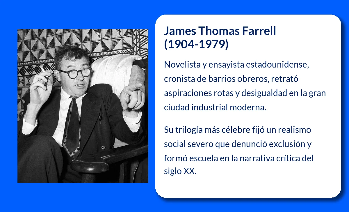 James Thomas Farrell (1904-1979): El cronista del alma urbana de América