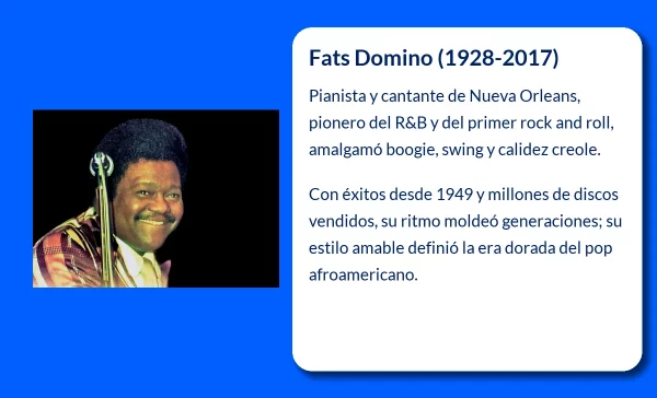 Fats Domino (1928-2017). La leyenda del Rock & Roll y el R&B que marcó una época