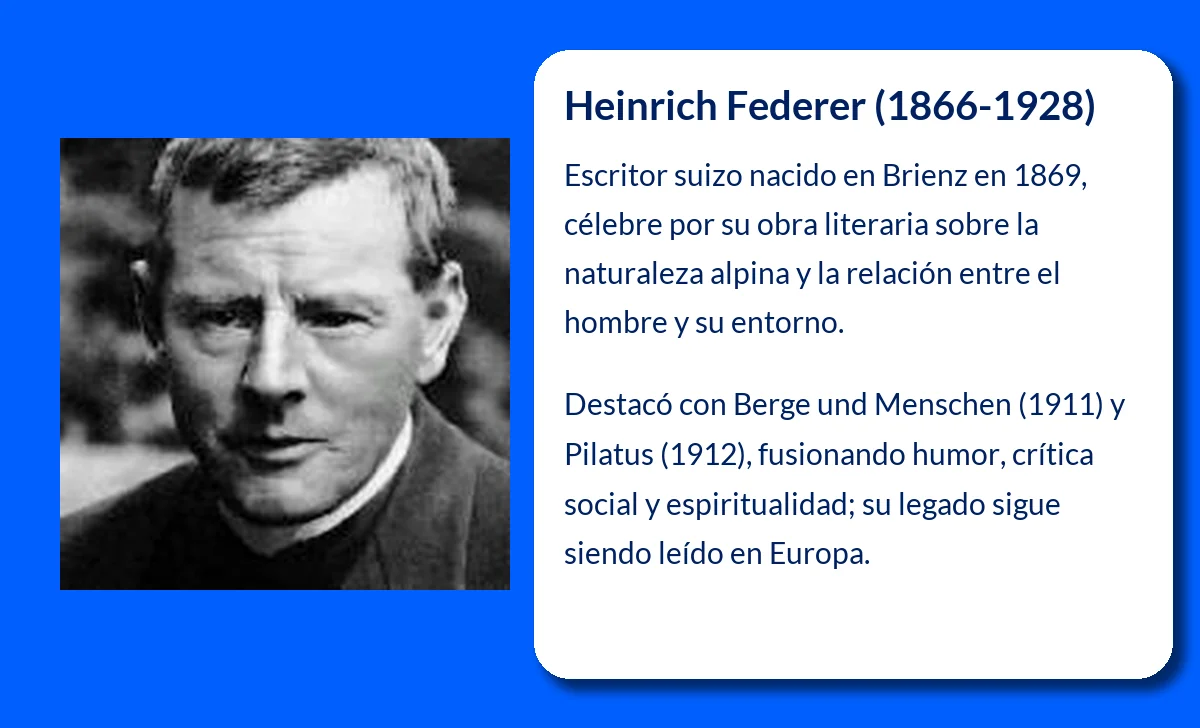 Heinrich Federer (1866-1928): El escritor suizo cuya obra cautivó a Alemania en tiempos de guerra