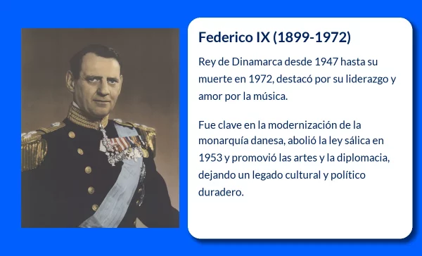 Federico IX (1899-1972): El monarca que modernizó Dinamarca y dejó un legado musical