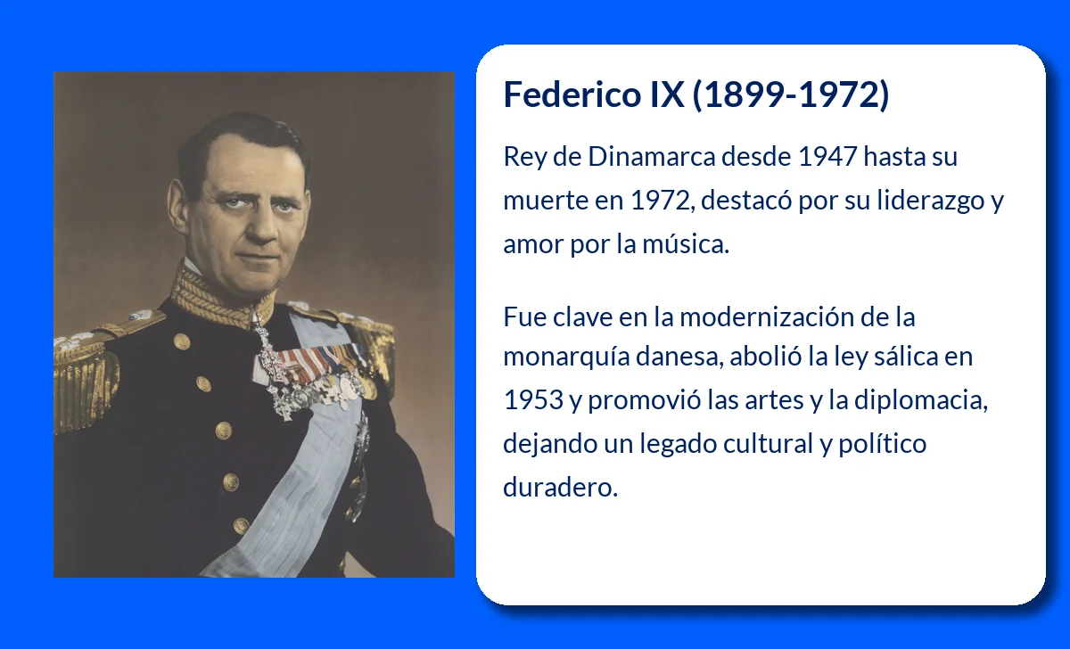 Federico IX (1899-1972): El monarca que modernizó Dinamarca y dejó un legado musical