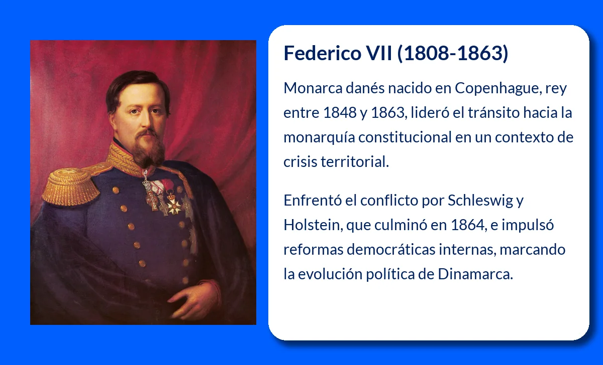 Federico VII. Rey de Dinamarca (1808-1863): Un reinado marcado por conflictos territoriales y cambios dinásticos