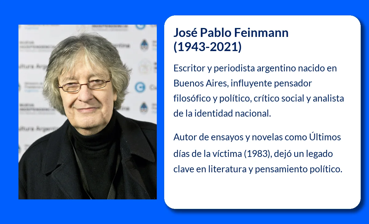 José Pablo Feinmann (1943-2021): Un pensador crucial en la historia de Argentina