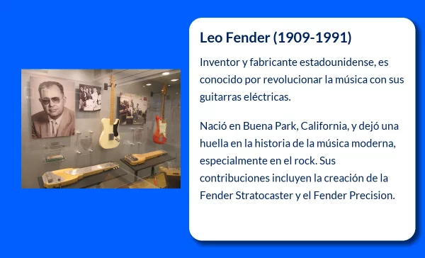 Leo Fender (1909-1991). El creador de la guitarra que revolucionó el rock