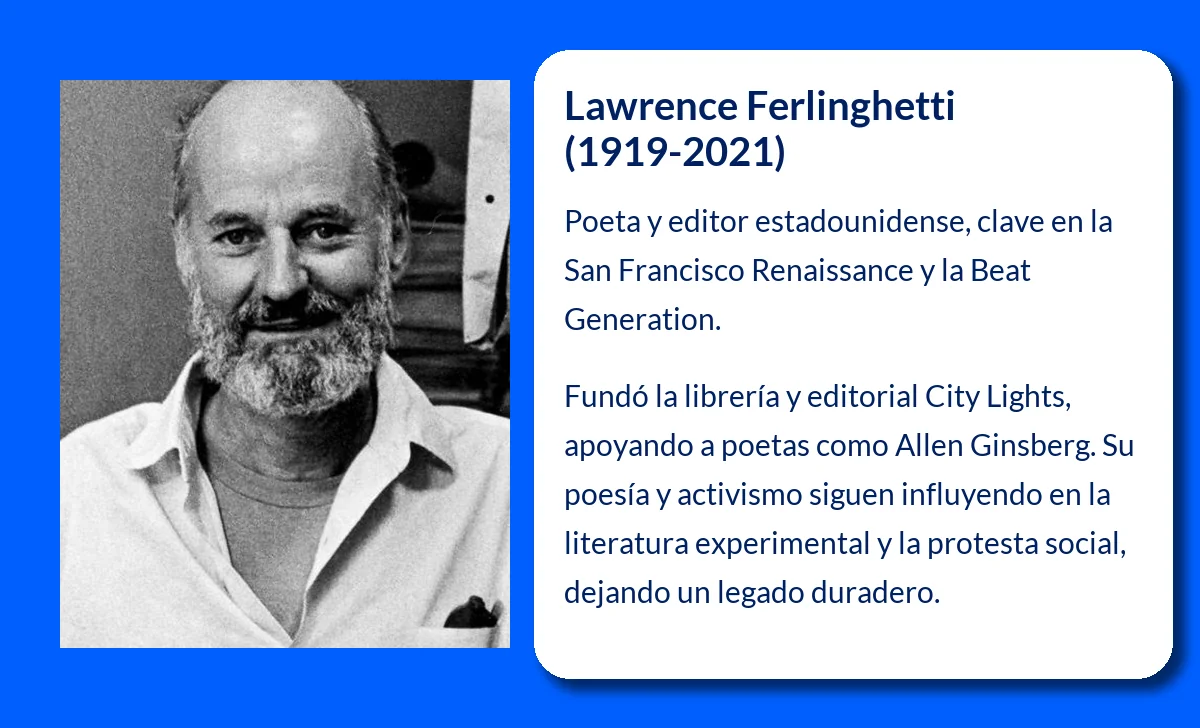 Lawrence Ferlinghetti (1919-2021). El Poeta de la Generación Beat y la Renovación Literaria de San Francisco