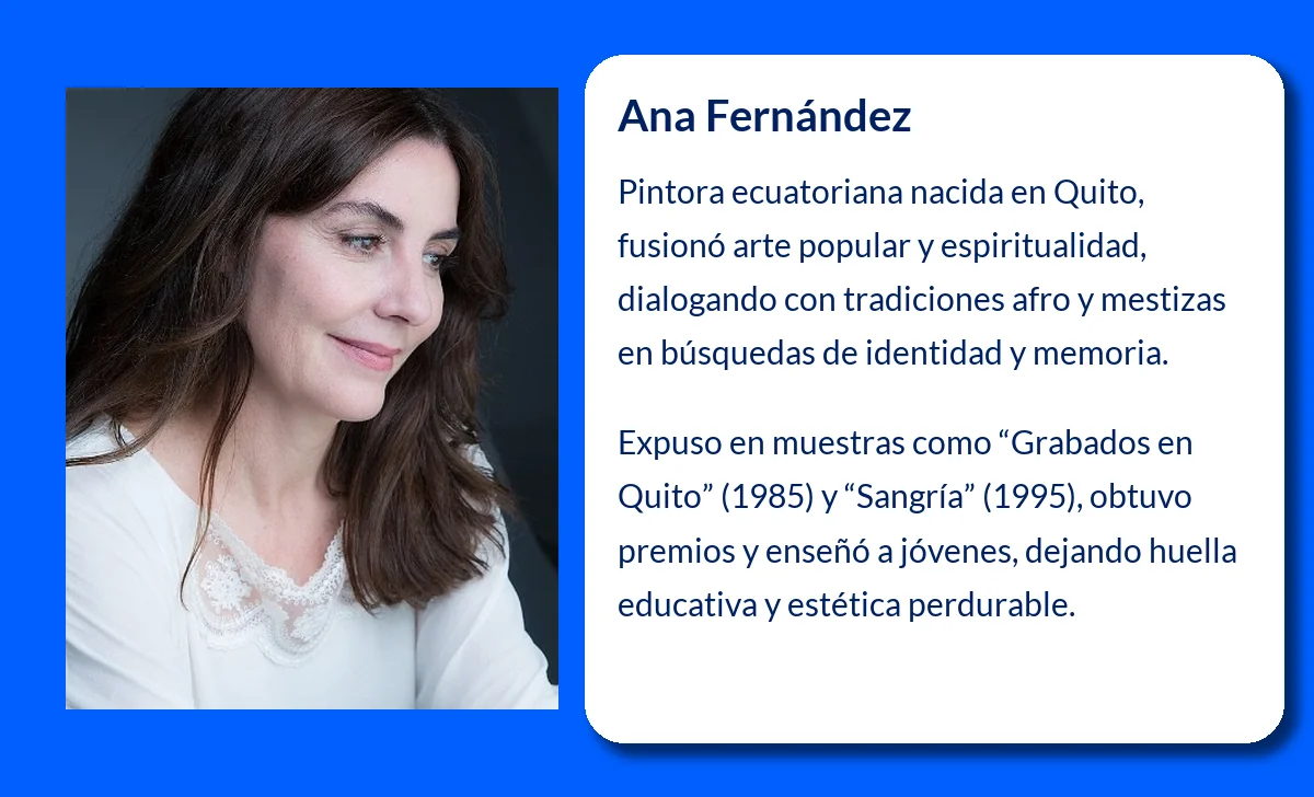 Ana Fernández (1963-VVVV): La Pintora Ecuatoriana que Fusionó Arte Popular y Espiritualidad