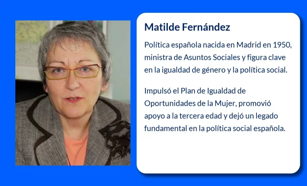 Matilde Fernández (1950-VVVV). La destacada política española que marcó una época en el PSOE