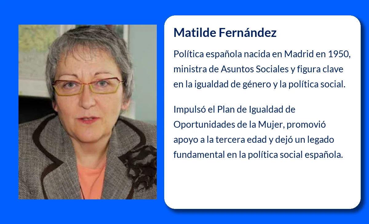 Matilde Fernández (1950-VVVV). La destacada política española que marcó una época en el PSOE