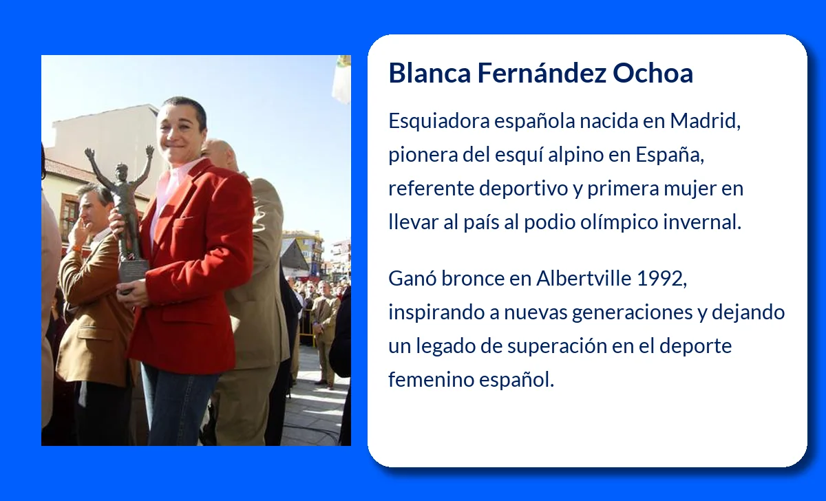 Blanca Fernández Ochoa (1963-VVVV): La pionera del esquí alpino español