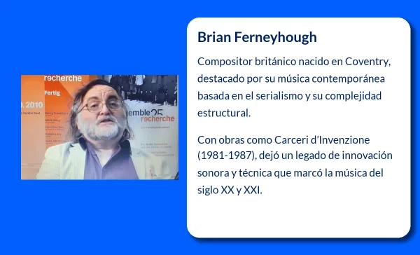 Brian Ferneyhough (1943-VVVV). El compositor británico que marcó el destino de la música contemporánea