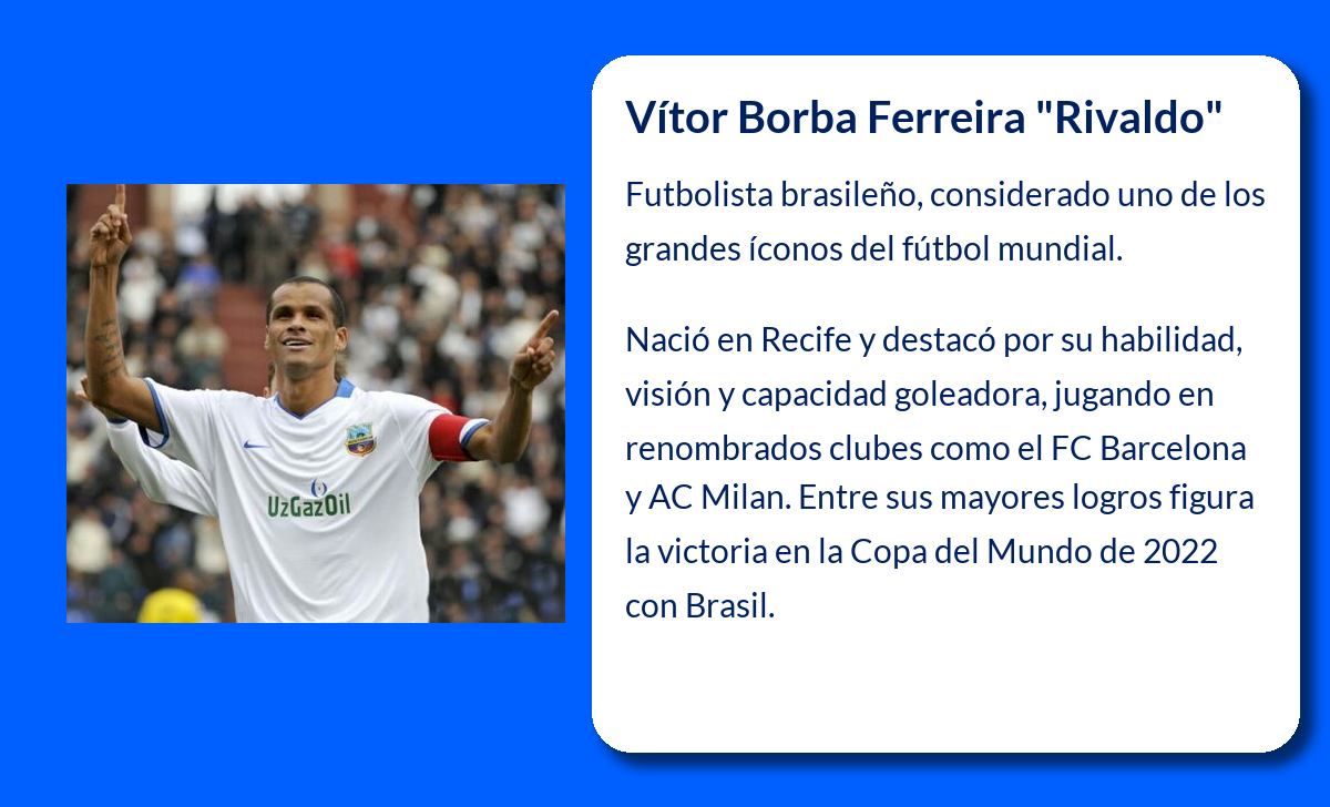 Vítor Borba Ferreira "Rivaldo": Un Ícono Inolvidable del Fútbol Mundial