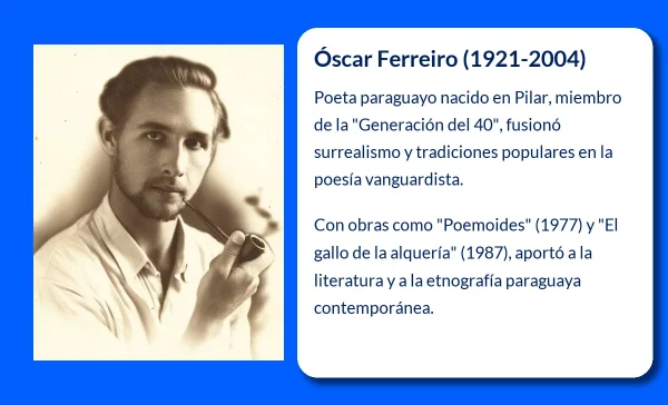 Óscar Ferreiro (1921-2004): El poeta vanguardista de Paraguay que rompió barreras literarias