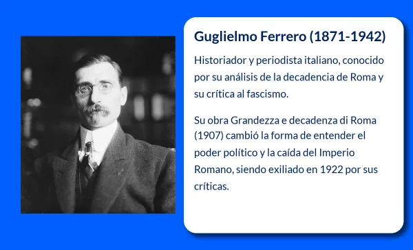 Guglielmo Ferrero (1871-1942): El historiador que transformó la visión del poder y la decadencia romana