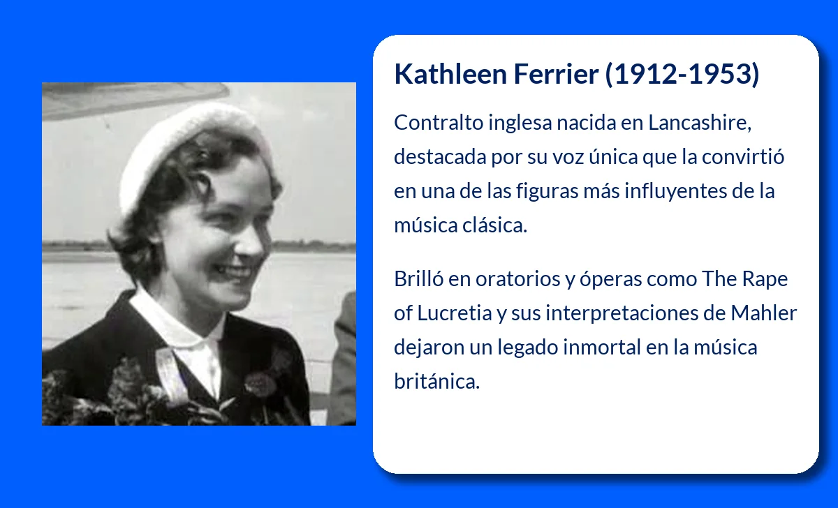 Kathleen Ferrier (1912-1953): La contralto inglesa cuya voz marcó una era