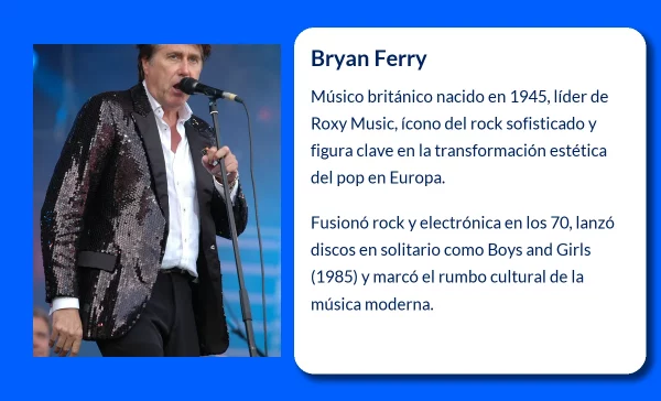 Bryan Ferry (1945-VVVV): El Músico Que Definió un Estilo Elegante en el Rock