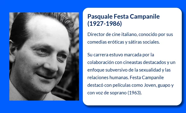 Pasquale Festa Campanile (1927-1986): El director de cine que marcó una época en la comedia italiana
