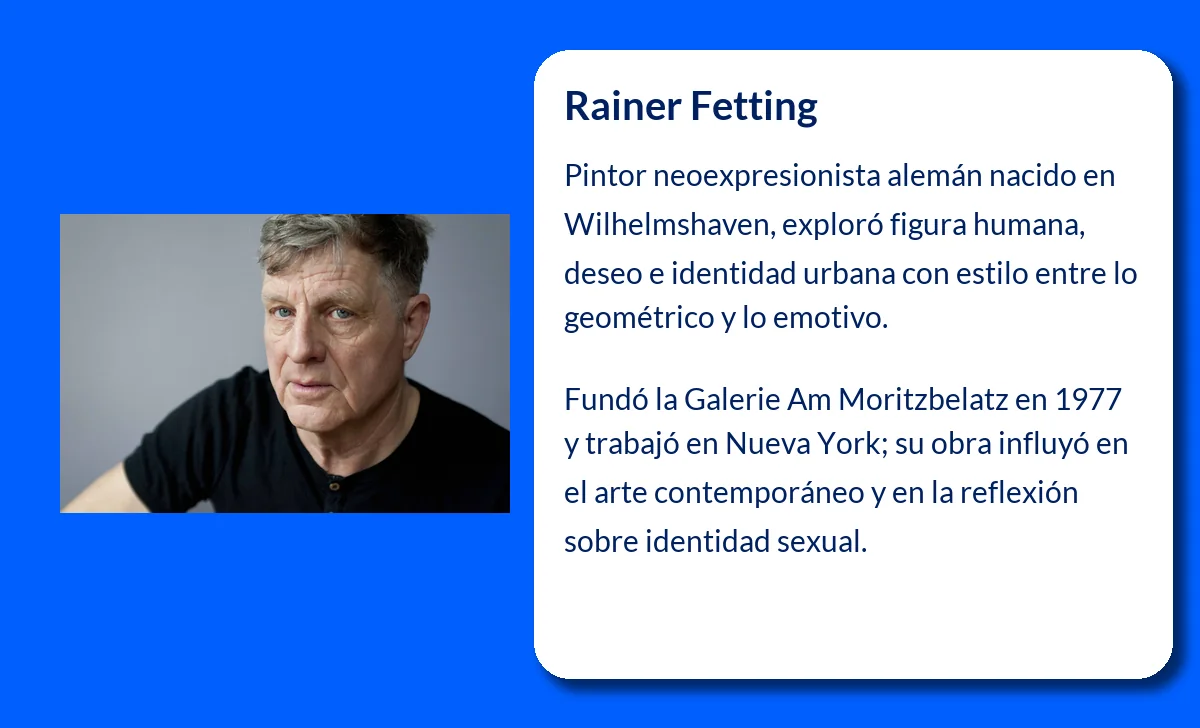 Rainer Fetting (1949-VVVV). El Pintor Neoexpresionista Alemán que Capturó la Esencia de la Ciudad y el Deseo