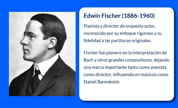 Edwin Fischer (1886-1960). El pianista suizo que marcó la música clásica