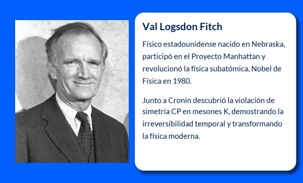 Val Logsdon Fitch (1923-VVVV): El físico que desafió las leyes fundamentales de la física subatómica