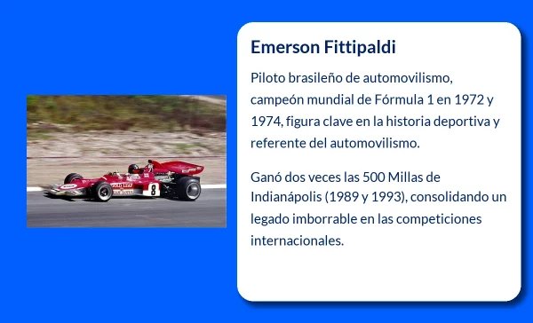 Emerson Fittipaldi (1946-VVVV): La leyenda de la Fórmula 1 brasileña