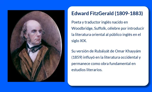 Edward FitzGerald (1809-1883): El poeta inglés que fusionó el pensamiento oriental y occidental