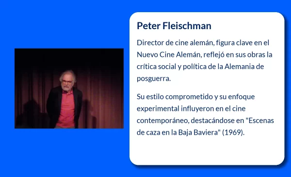 Peter Fleischman: (1937-VVVV). El cineasta visionario del Nuevo Cine Alemán