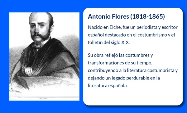 Antonio Flores (1818-1865). El periodista español que reflejó las costumbres de su tiempo