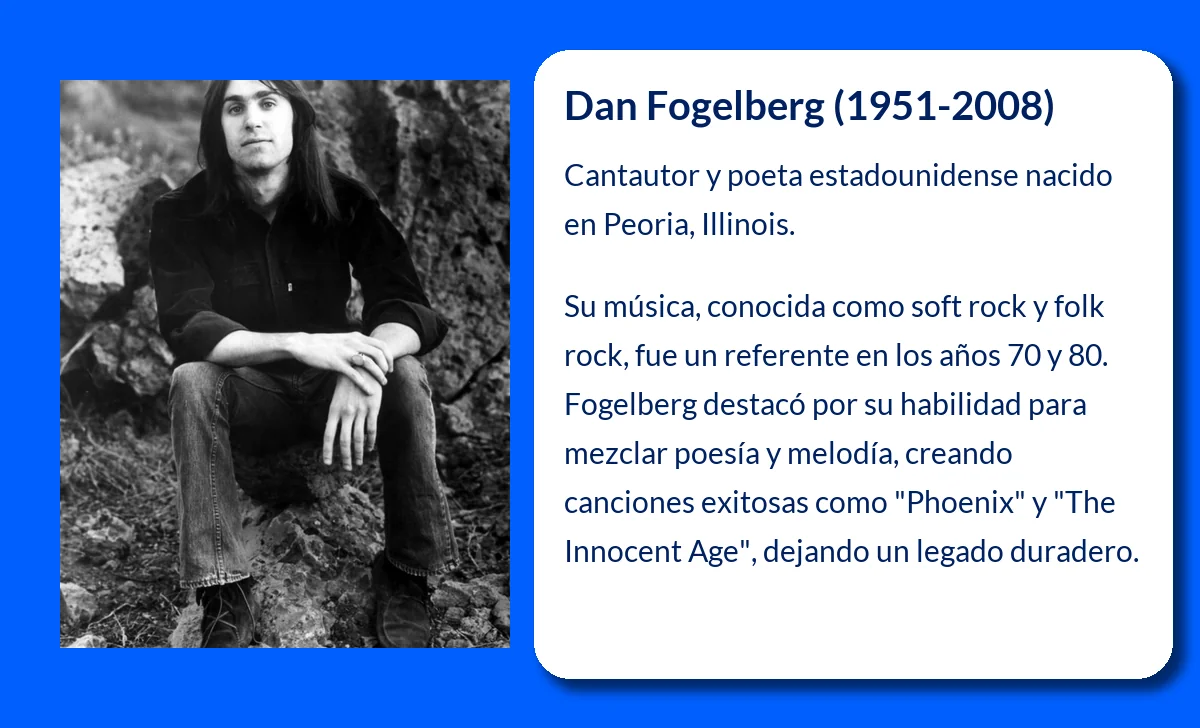 Dan Fogelberg (1951-2008). El trovador del folk rock estadounidense que marcó una generación