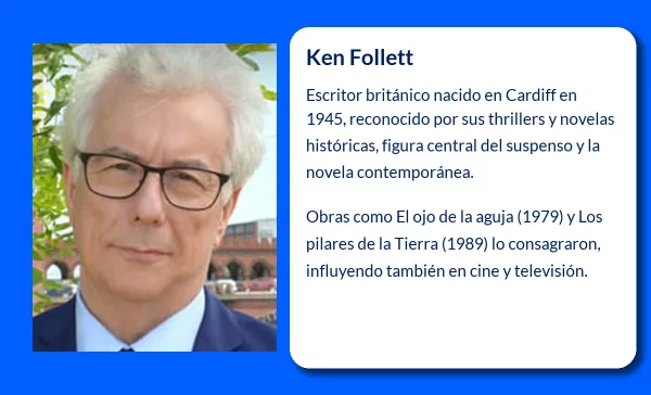 Ken Follett: (1945-VVVV). El maestro del suspense y las grandes sagas históricas