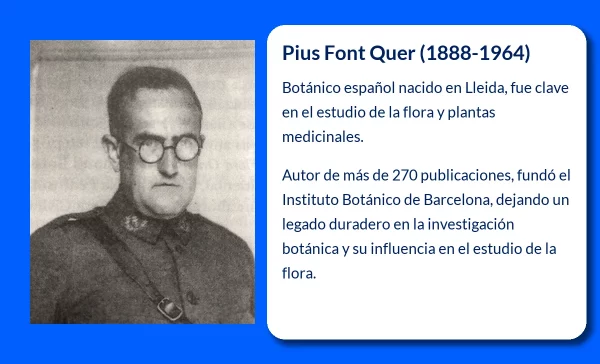 Pius Font Quer (1888-1964): El destacado botánico español que revolucionó el estudio de la flora