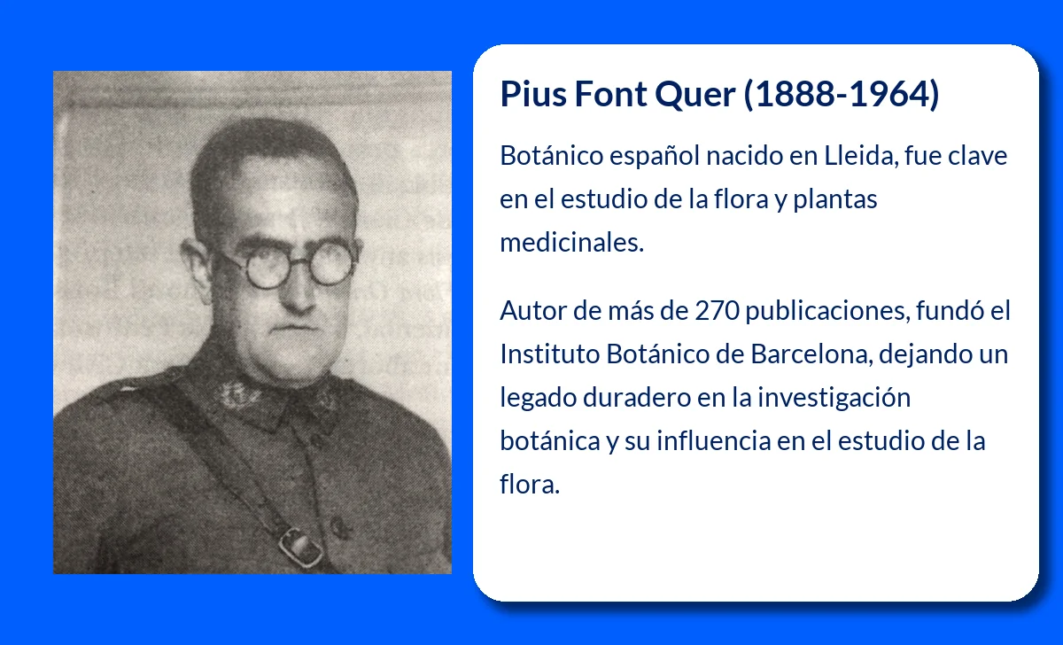 Pius Font Quer (1888-1964): El destacado botánico español que revolucionó el estudio de la flora